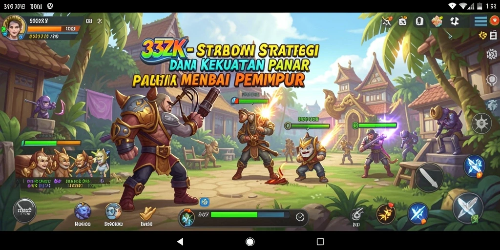 Tangkapan layar utama 33ZK menampilkan gameplay yang seru dan strategis.