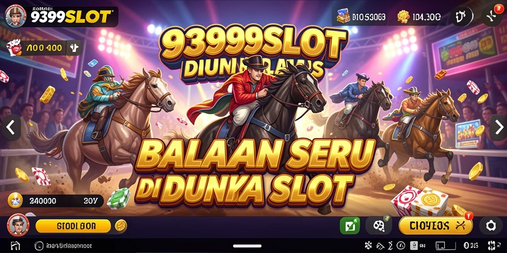 Screenshot gameplay 9399SLOT menampilkan aksi balapan yang memukau.