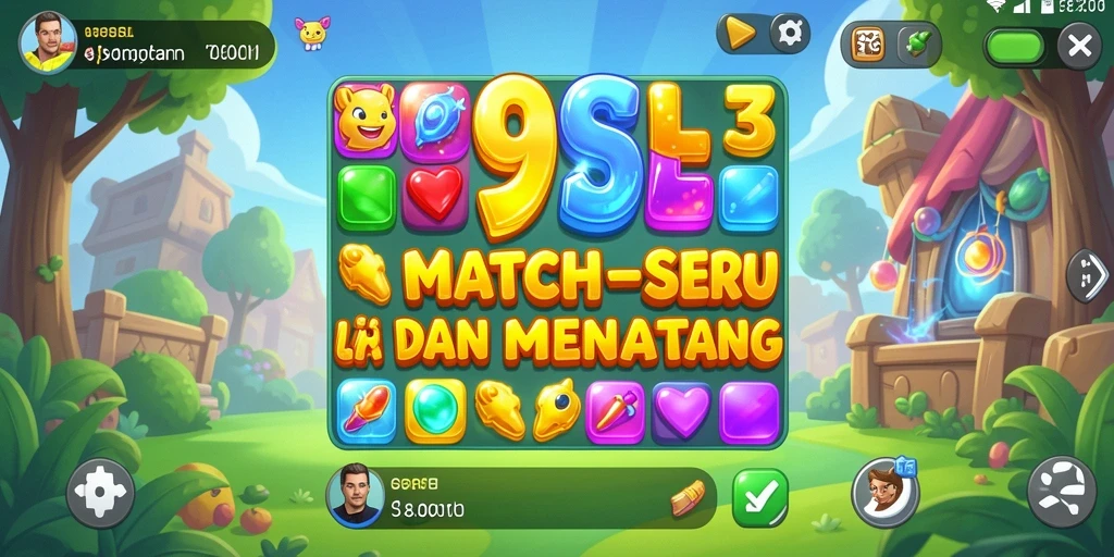 Screenshot gameplay 99SL dengan aksi Match-3 yang seru.