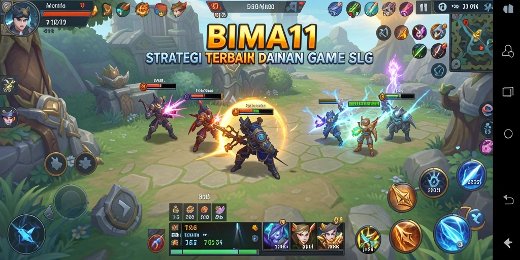 Tampilan gameplay BIMA11 yang menarik dan strategis.