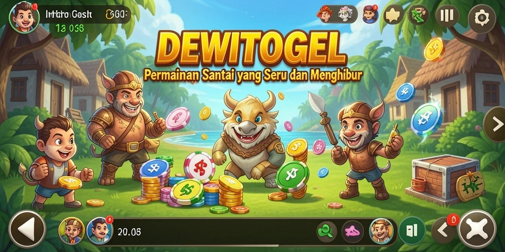 Tampilan gameplay seru dan penuh warna dari DEWITOGEL.