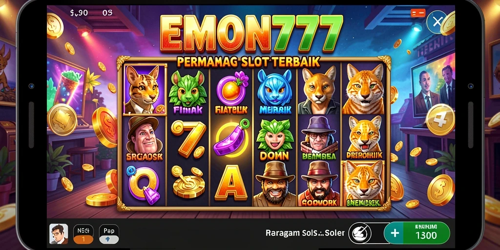 Tampilan gameplay EMON777 yang menarik dan penuh warna.