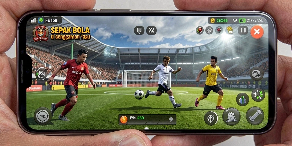 Tampilan gameplay FB168 yang seru dan mendebarkan dalam momen pertandingan.