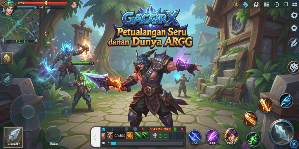 Tampilan gameplay GACORX yang mendebarkan dan penuh aksi.