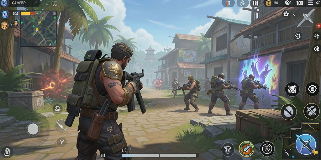 Tampilan antarmuka GAMERP yang intuitif dan bersih saat mengoptimalkan kinerja smartphone.