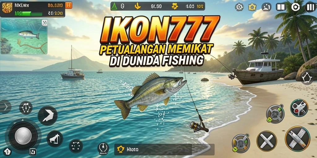 Gameplay menyenangkan di IKON777 menampilkan aksi memancing yang seru.