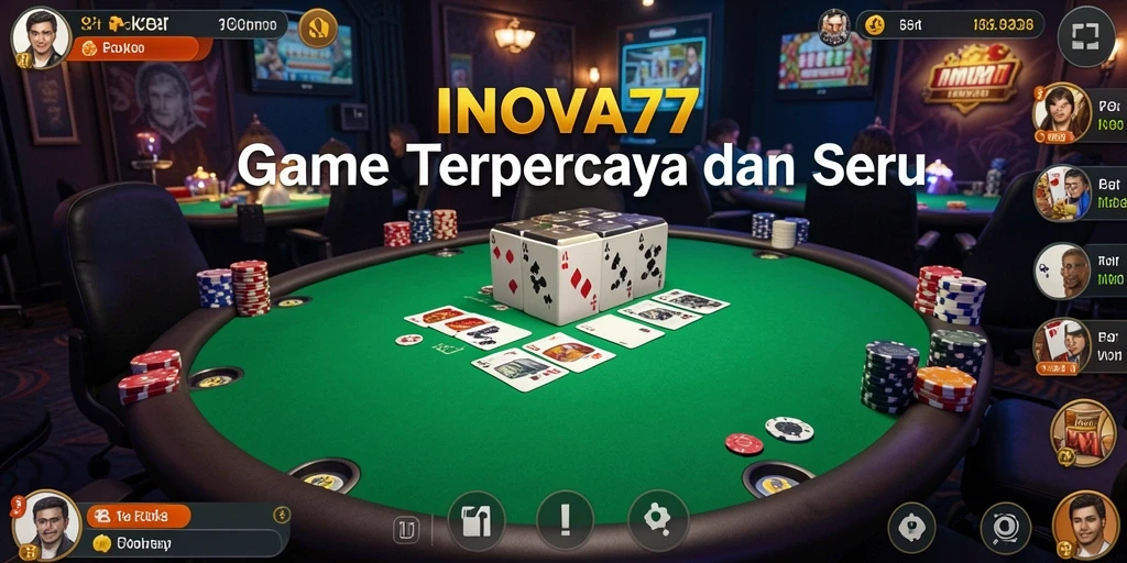 Tampilan gameplay seru di INOVA77 dengan pemain berinteraksi.