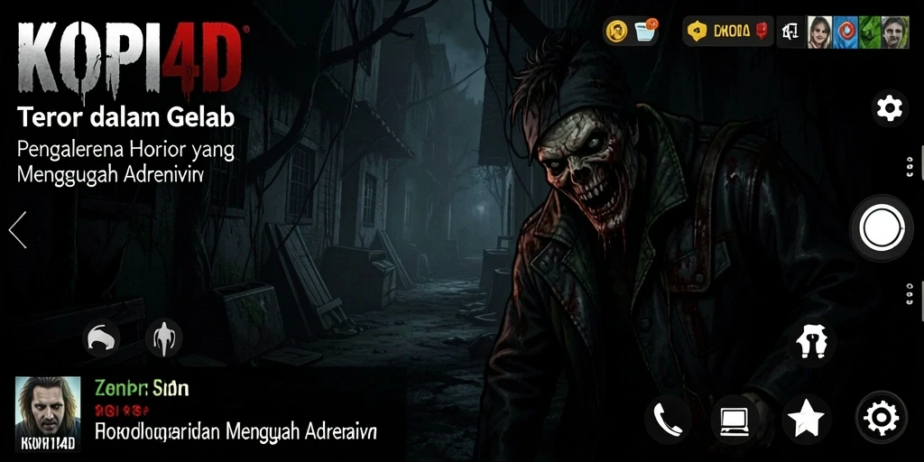 Gameplay KOPI4D yang mencekam dan menyeramkan.