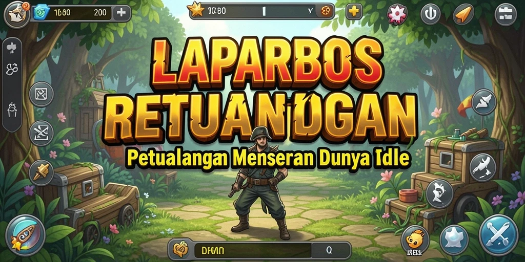Tampilan gameplay LAPARBOS yang menakjubkan dengan elemen Idle
