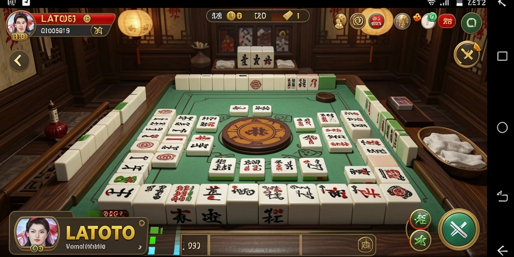 Tangkapan layar LATOTO menampilkan gameplay Mahjong yang menarik.