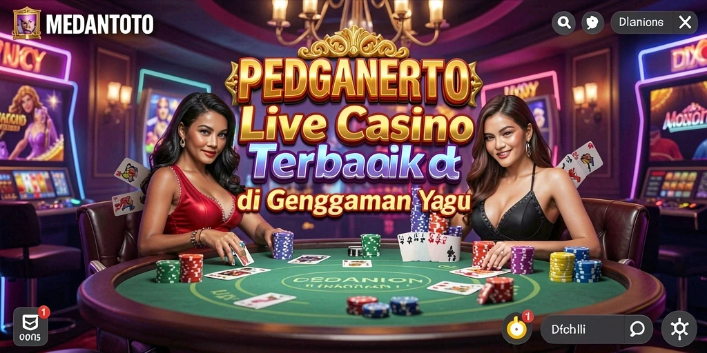 Tampilan keseruan gameplay Live Casino di MEDANTOTO.