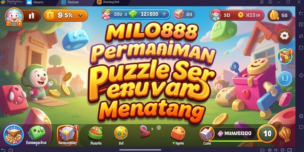 Screenshot permainan <strong>MILO88</strong> yang menunjukkan gameplay puzzle yang menarik.