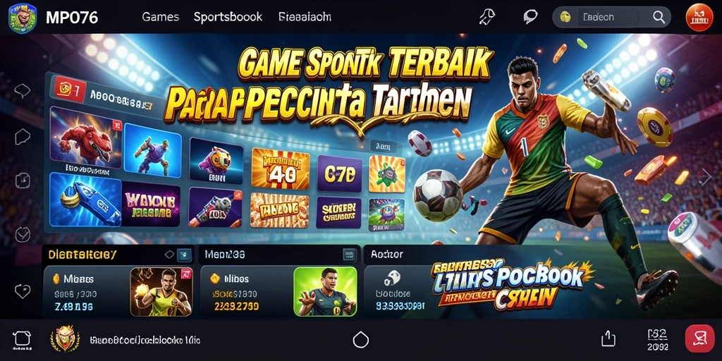 Tampilan menarik dari gameplay Sportsbook pada MPO76.