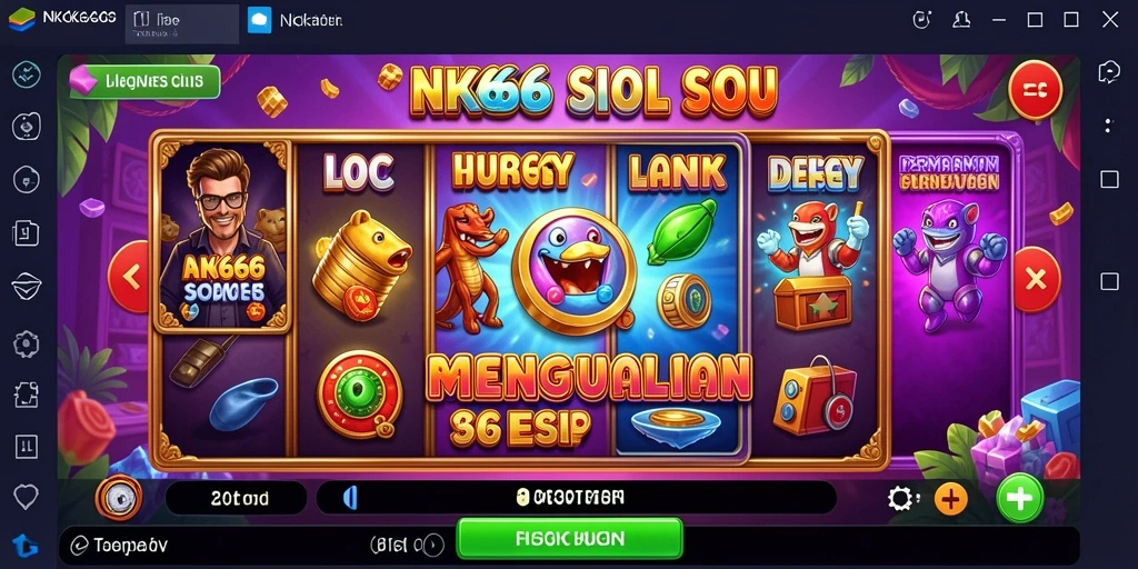 Screenshot gameplay NK666 menampilkan momen menang yang menegangkan.