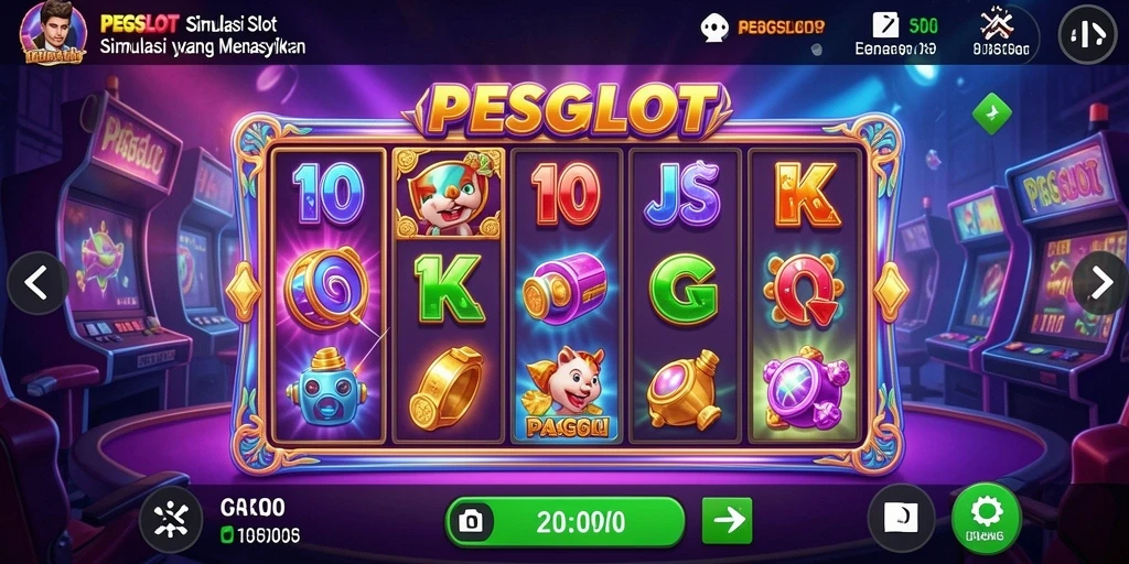 Tampilan utama gameplay <strong>PESGSLOT</strong> menyajikan keseruan bermain slot.