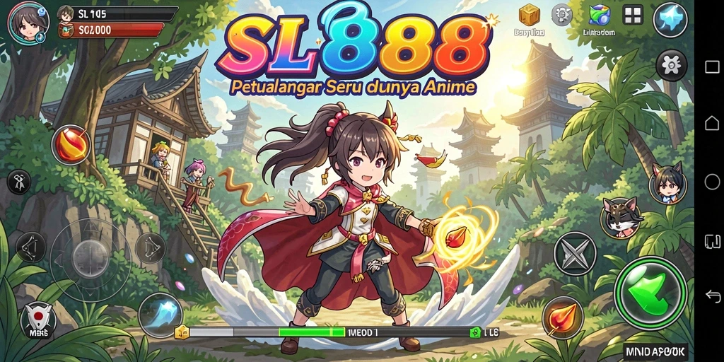 Tampilan gameplay SL888 yang menarik dan penuh aksi di dunia anime.