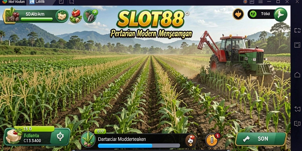 Tampilan gameplay pertanian yang seru dan interaktif di SLOT88.