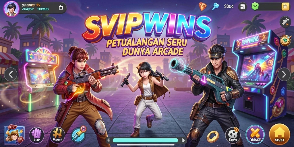 Tangkapan layar gameplay SVIPWINS menunjukkan keseruan bermain dalam kategori Arcade.