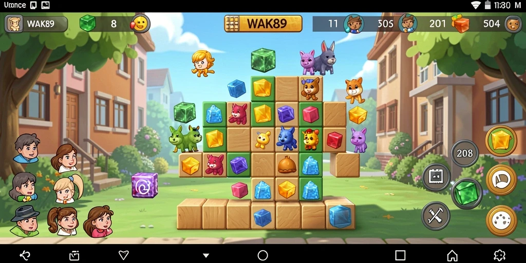 Screenshot gameplay WAK89 yang menampilkan tantangan puzzle menarik.